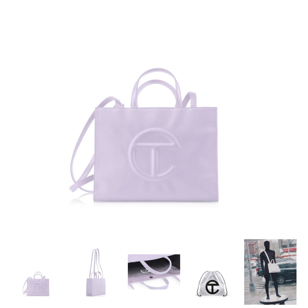 lavender telfar shopping bag - medium